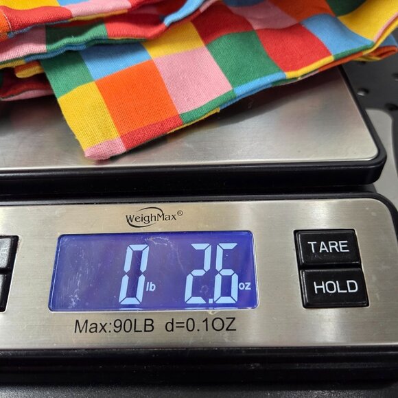 2 GUCCI Multicolored Checkered Logo Patch Drawstring Dust Cover Bag - Picture 7 of 7